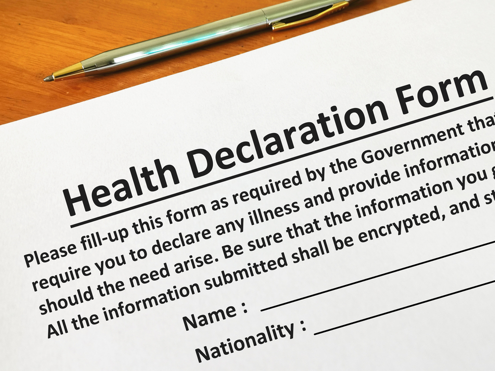 travel to china health declaration form